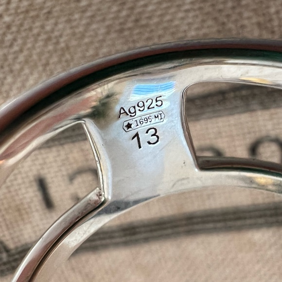 GUCCI Interlocking G wide open band Ring - Picture 7 of 9